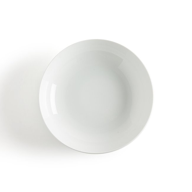 Комплект из 4 глубоких тарелок из фарфора, Atola белый LA REDOUTE INTERIEURS