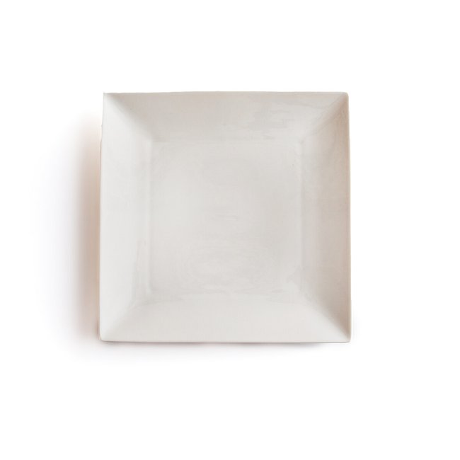 Комплект из 4 плоских тарелок из фарфора, Hivane белый LA REDOUTE INTERIEURS
