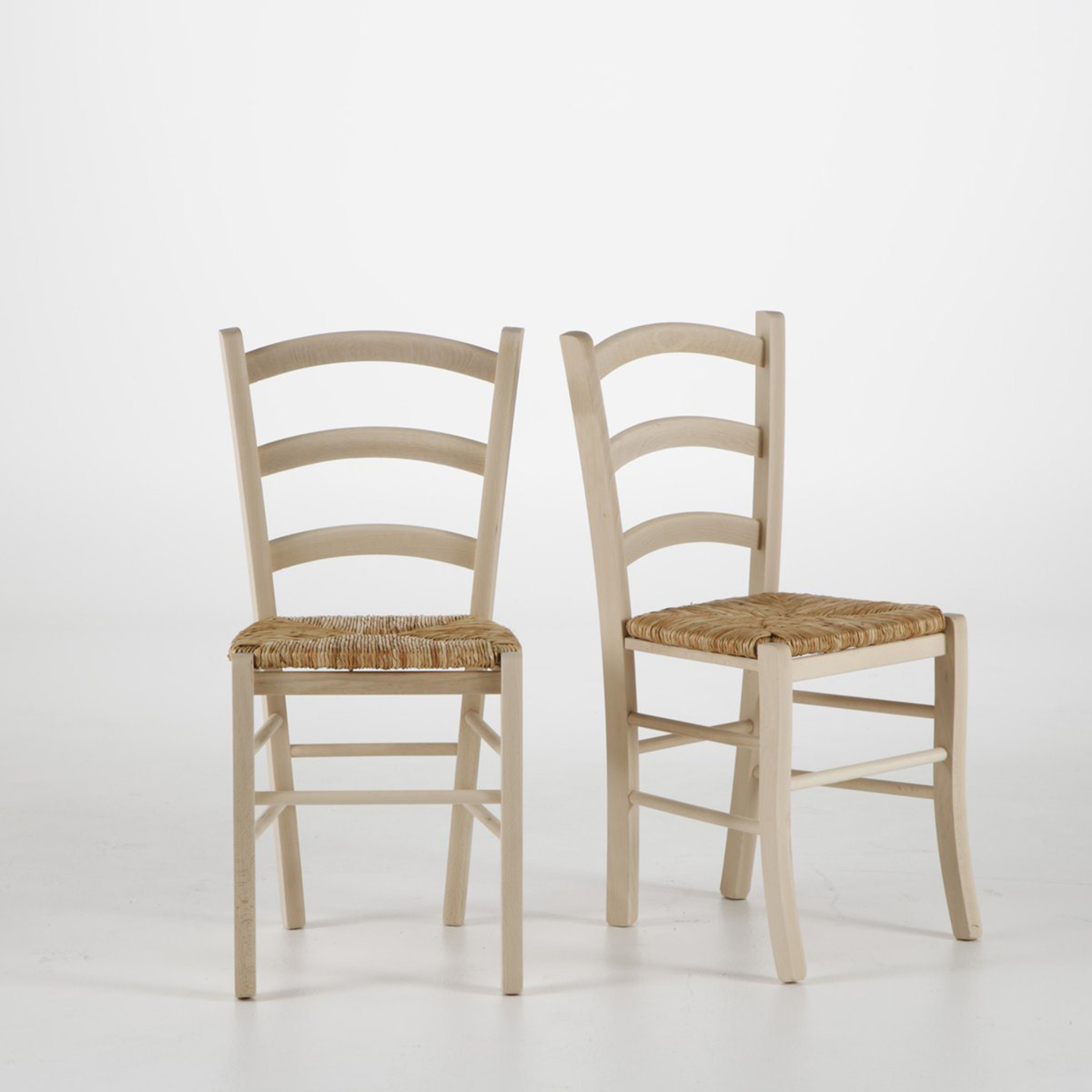 Комплект из 2 стульев с плетеным сидением, Perrine