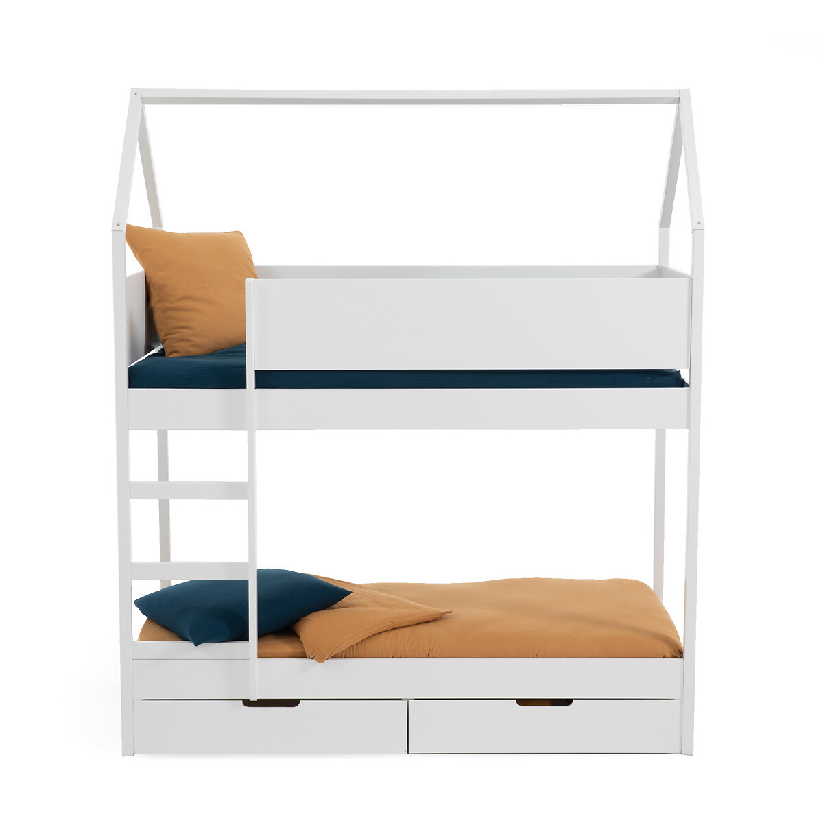 Кровать 2-ярусная с ящиками и кроватными основаниями, solal белый LaRedoute Interieurs купить в интернет-магазине