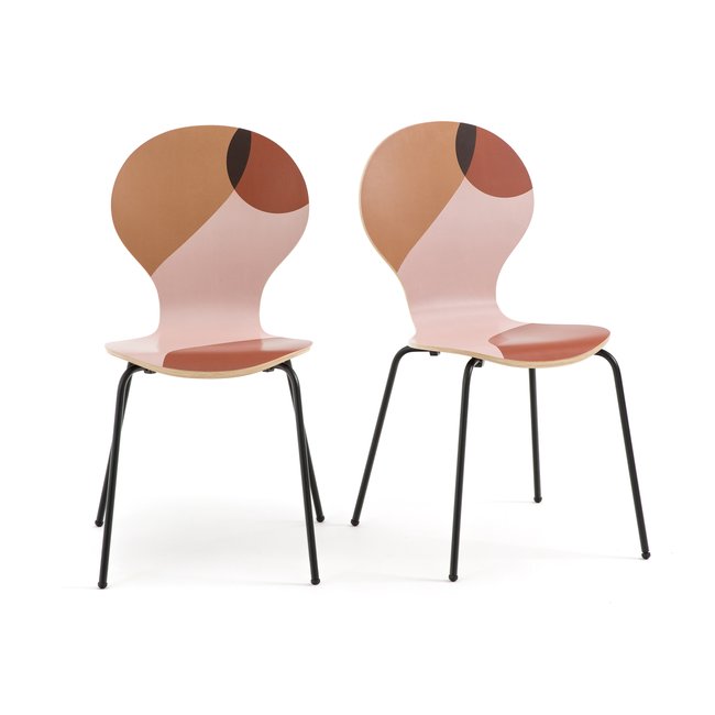 Комплект из 2 складных стульев с рисунком BONNA принт LA REDOUTE INTERIEURS