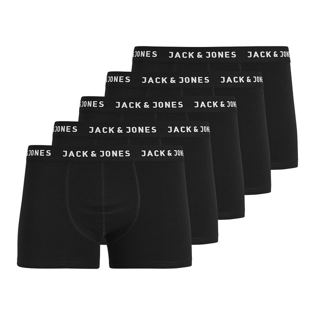 Комплект из 5 трусов-боксеров черный JACK & JONES