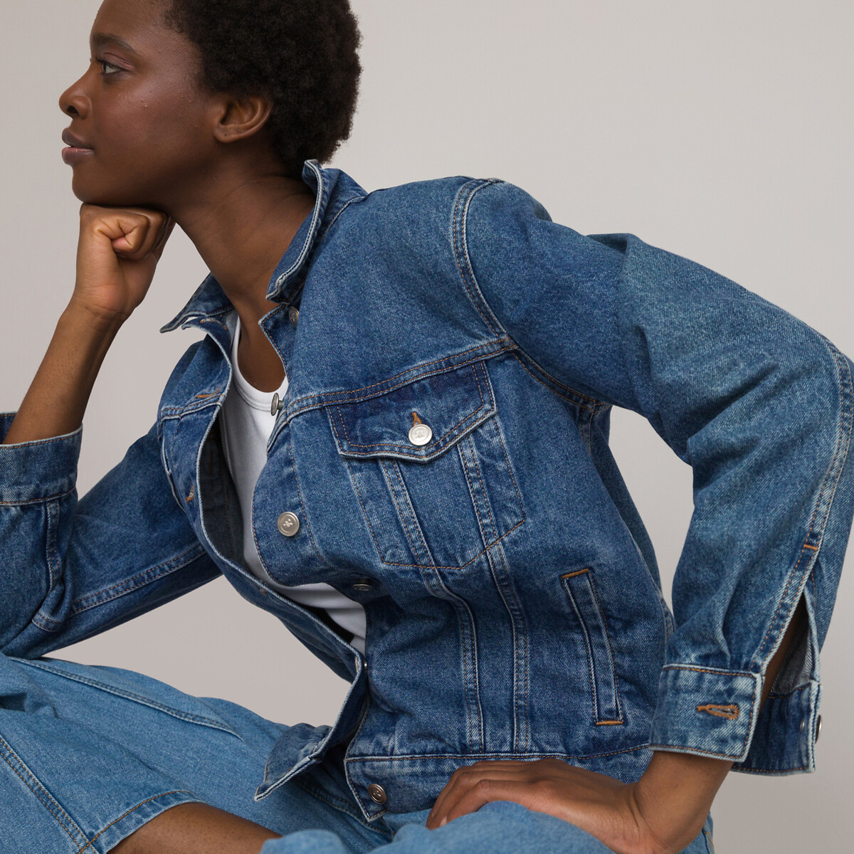 Куртка джинсовая signatureLa Redoute Collections купить в интернет-магазине