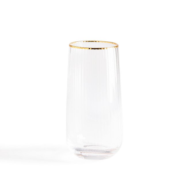 Набор из 4 граненных стаканов для воды Lurik прозрачный LA REDOUTE INTERIEURS