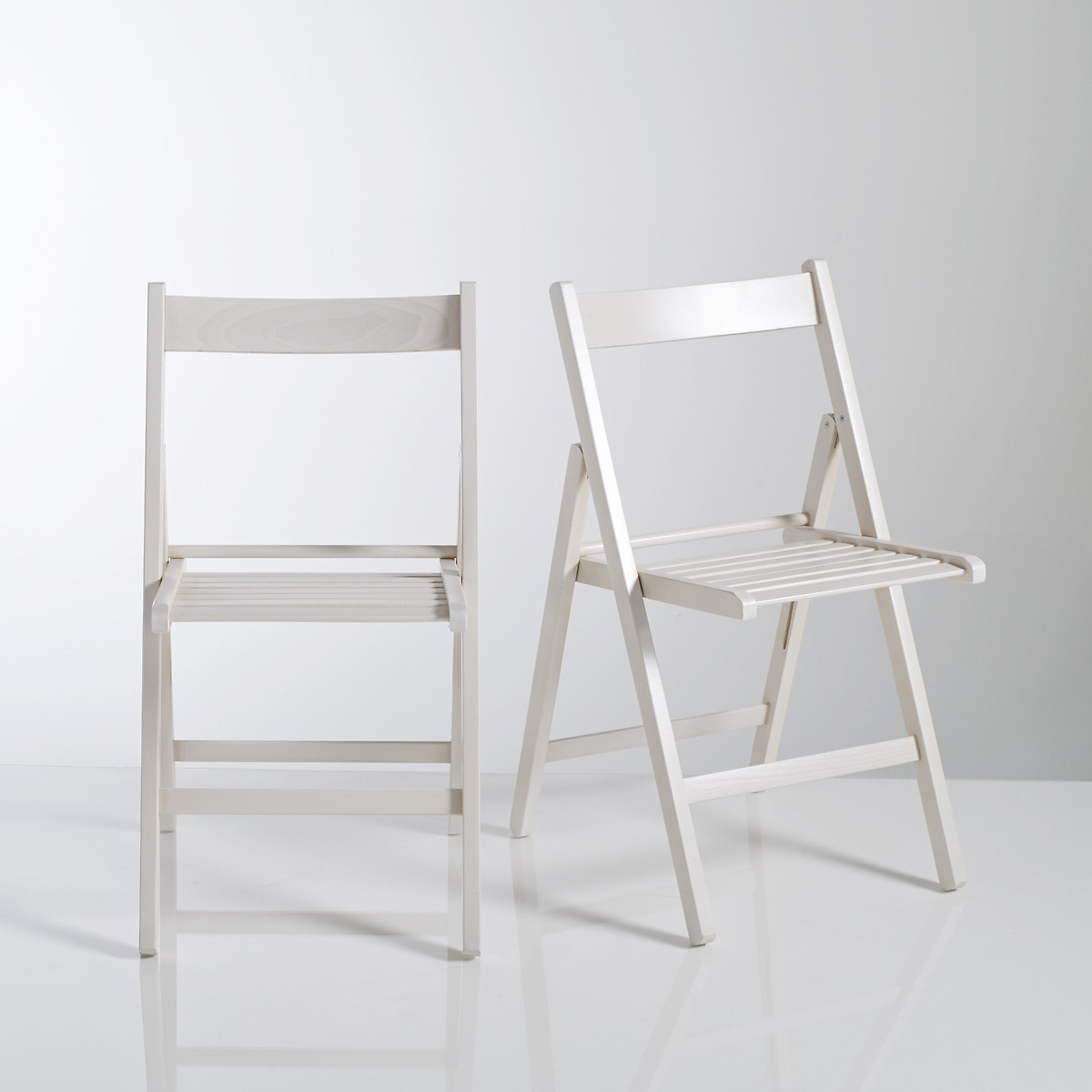 стулья складные со спинкой белые